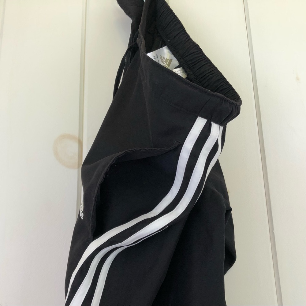 Adidas crop wide leg track pants.  Size Medium EUC